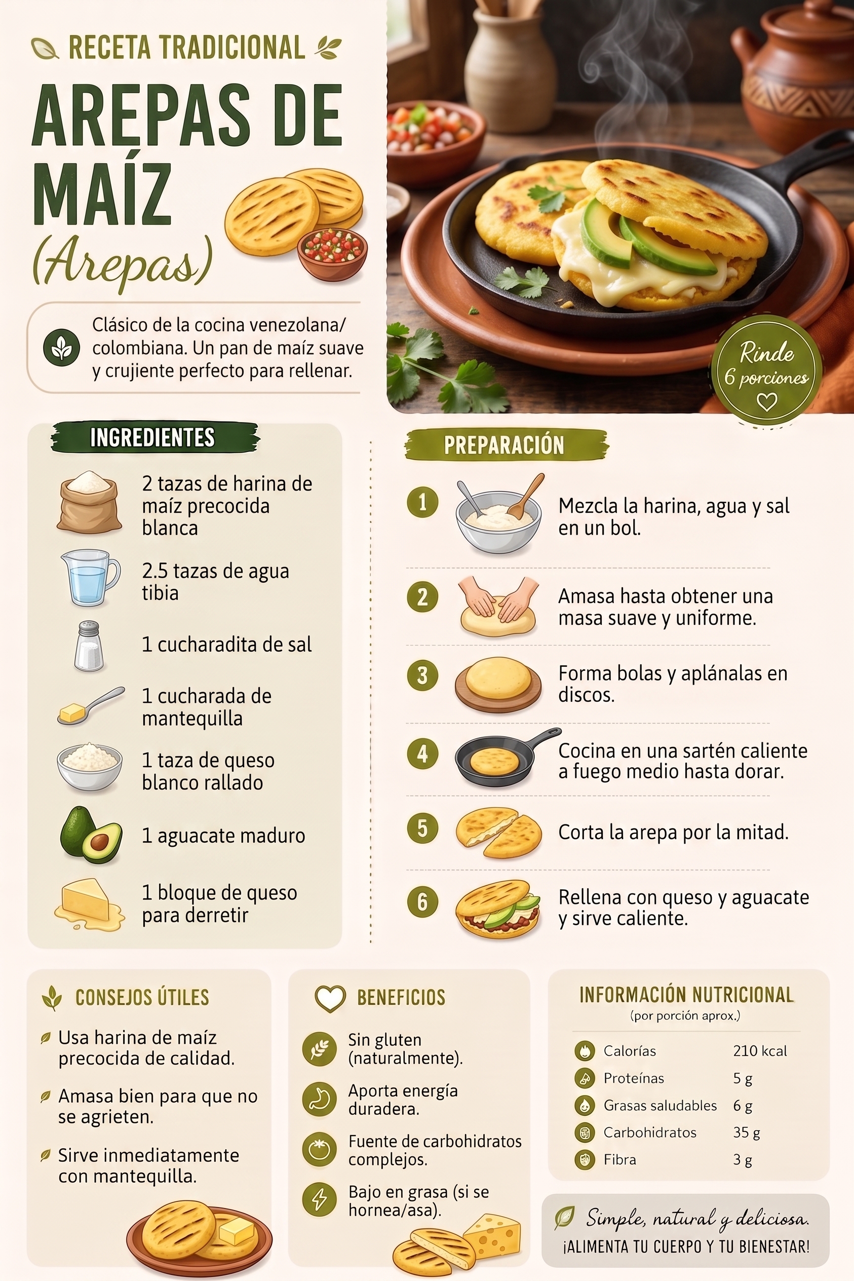 Arepas de maíz