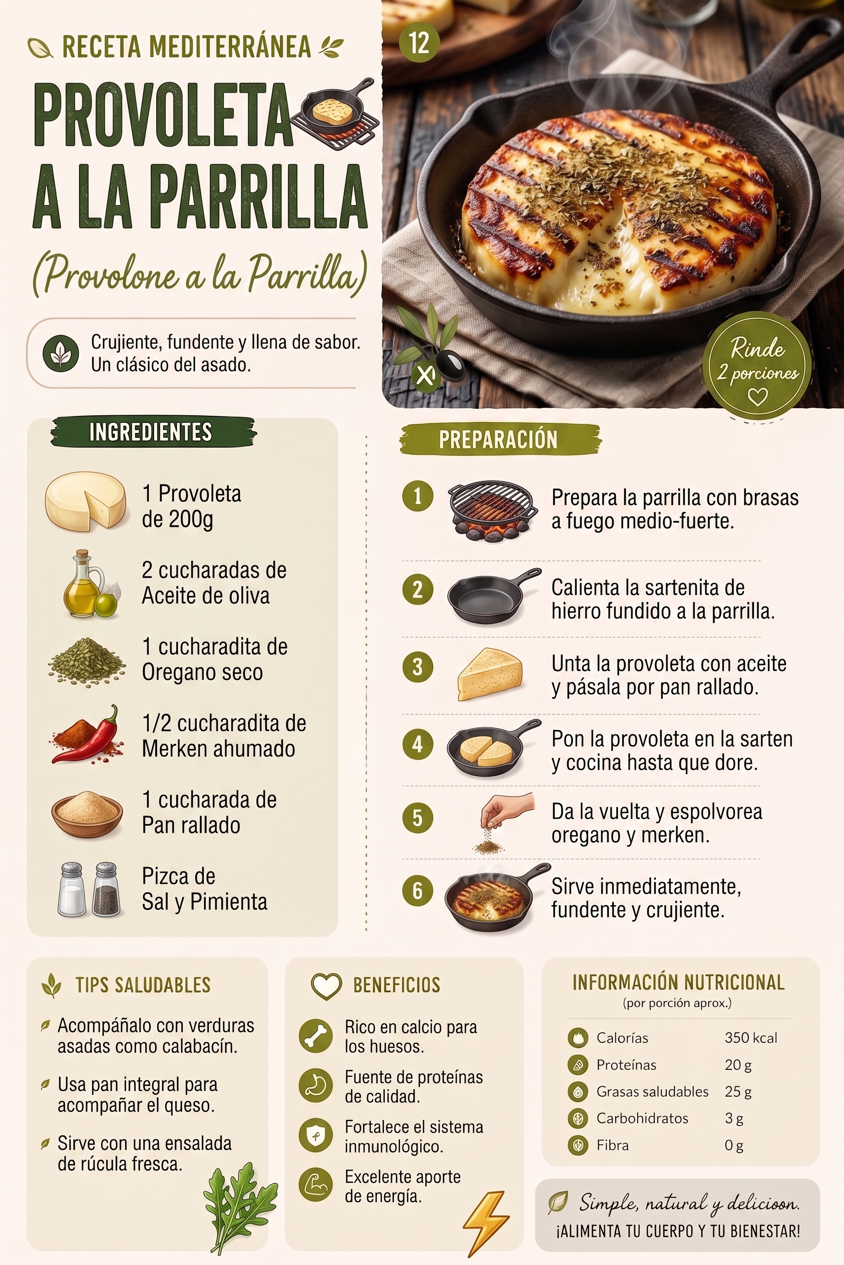 Provoleta a la parrilla
